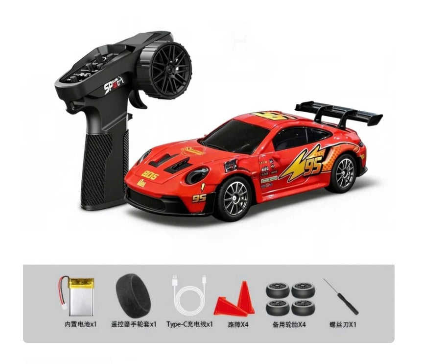 CC Hstar | 4WD Drift Alloy Car (D43-01Q15) | McQueen Red | 1:43 Scale