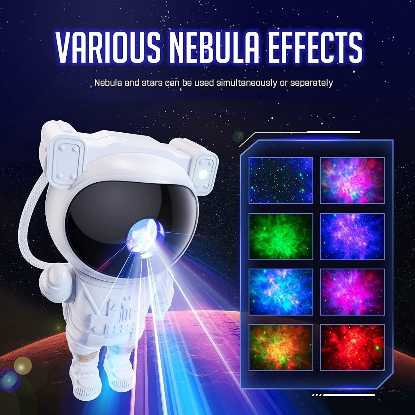🚀 Astronaut Galaxy Projector - Light Up Your Universe