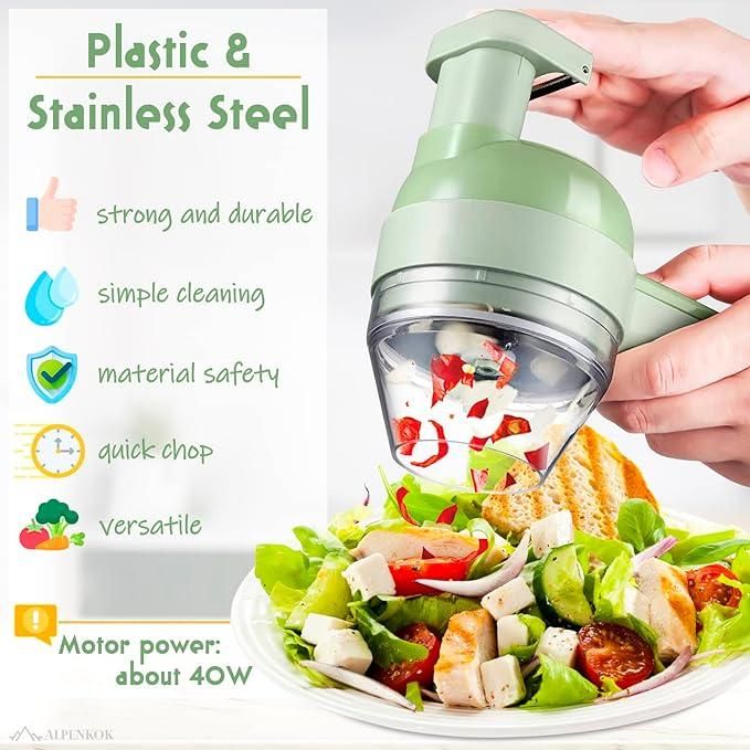 4 in 1 Portable Electric Vegetable Cutter
