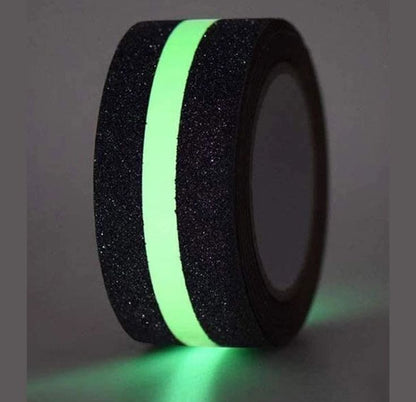 2 Pack 5-Meter Each , Anti Slip Tape with Glow in Dark Stripe for Stairs Waterproof Non Slip Strips for Stair & Green Non-Slip Heavy duty