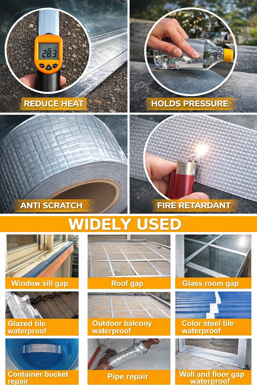 Adhesive Tape- Alluminum Foil Tape