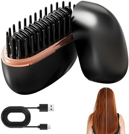 Mini Cordless Hair Straightener Comb