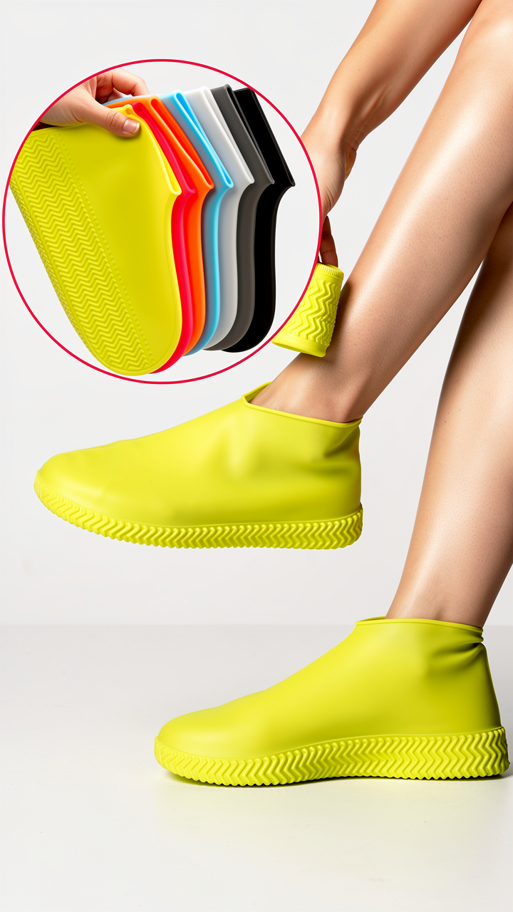Free size  water proof shoe cover silicon Buy 1 Get 1 Free