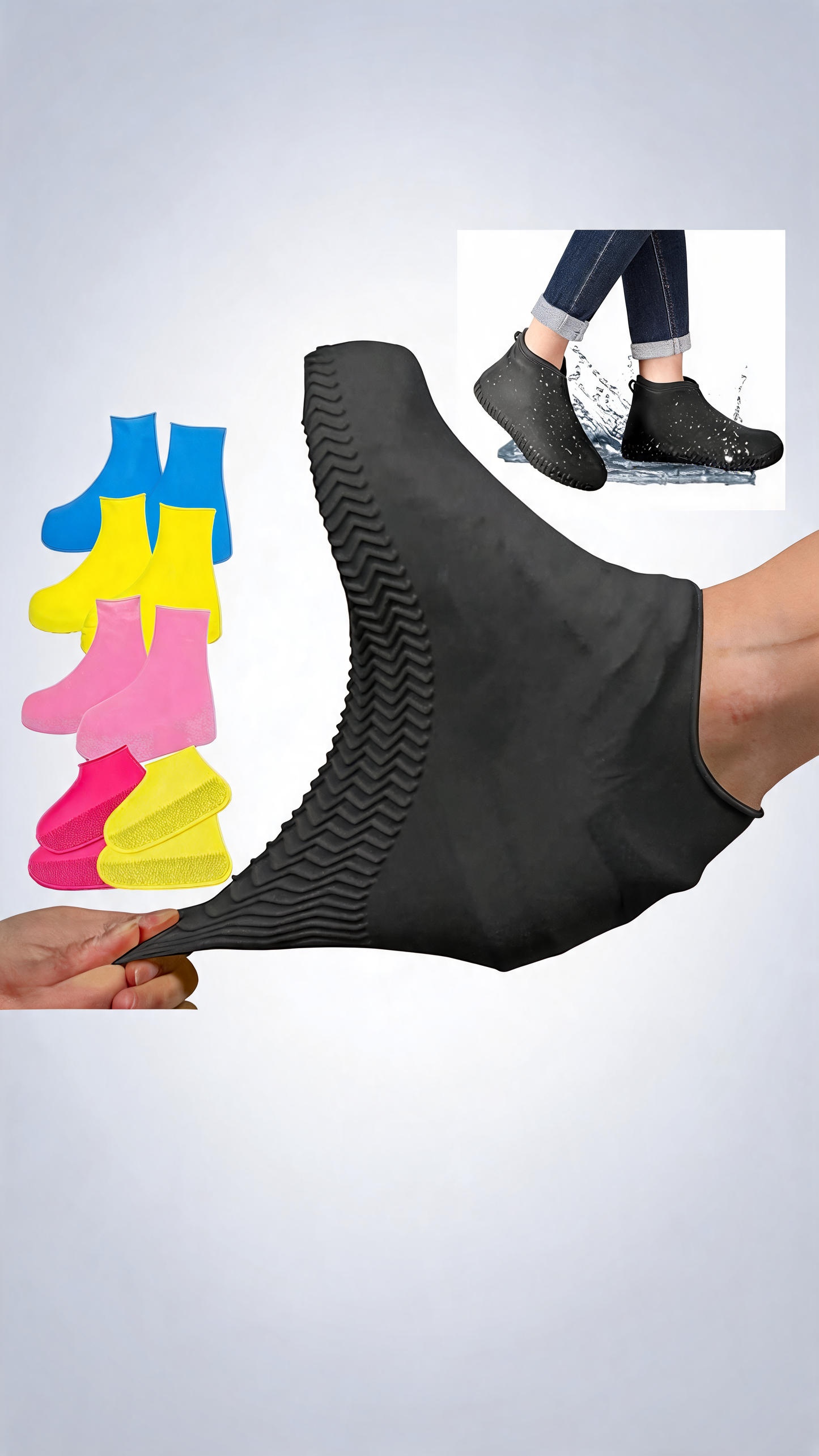 Free size  water proof shoe cover silicon Buy 1 Get 1 Free