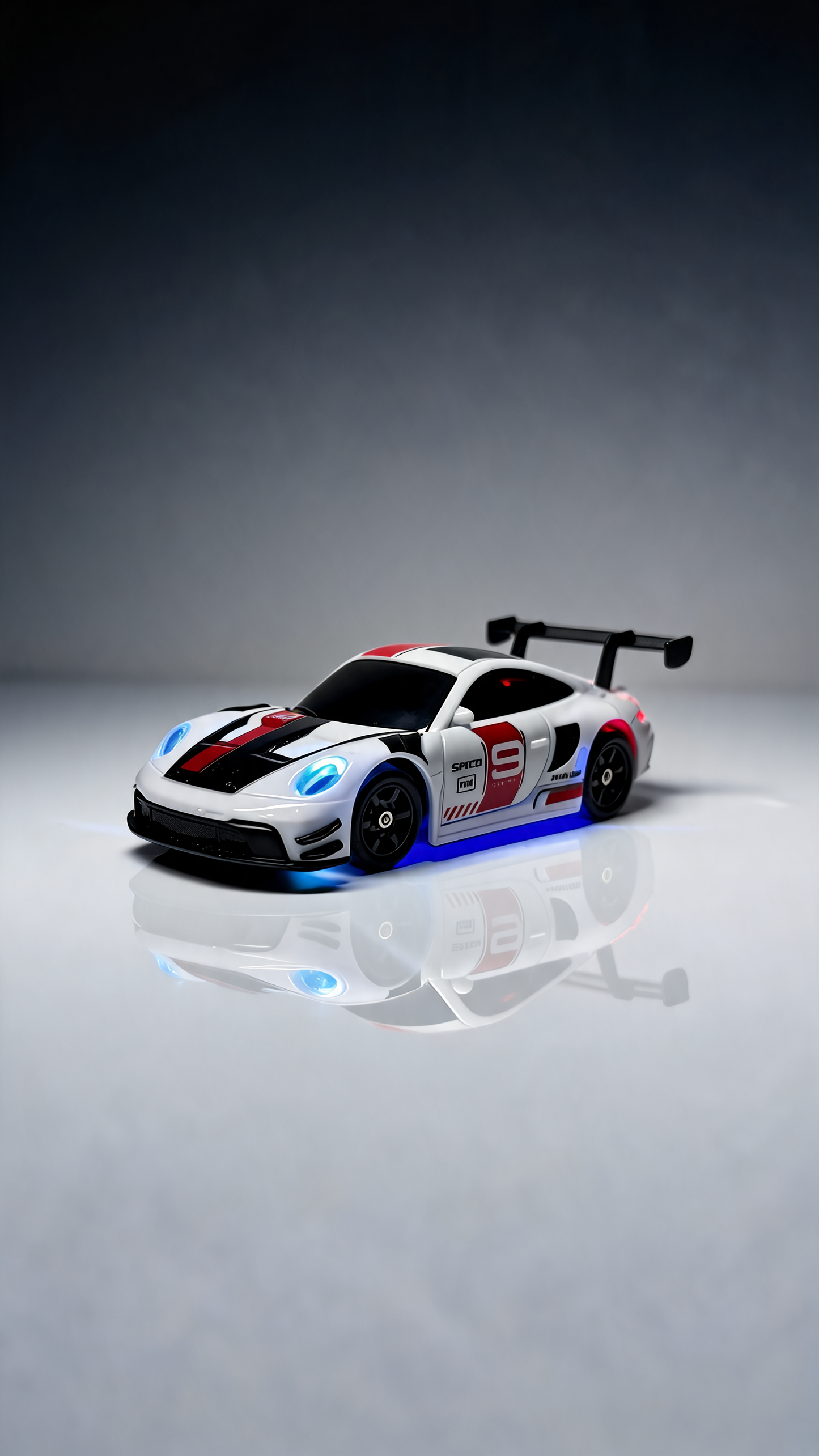 Porsche 911 GT 4WD Drift RC Car Fiber  body 1:43 scale 20Kmpl High speed