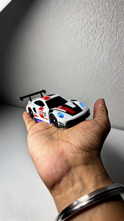 Porsche 911 GT 4WD Drift RC Car Fiber  body 1:43 scale 20Kmpl High speed