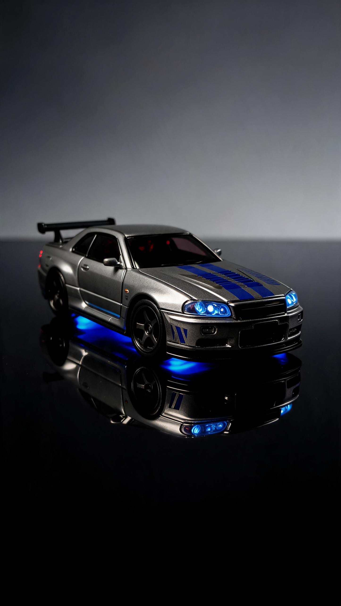 Skyline GTR Rc Car 4WD 1.43 Scale Fiber Body Professional Drift 18Kmph