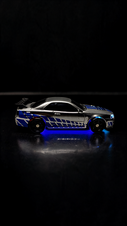 Skyline GTR Rc Car 4WD 1.43 Scale Fiber Body Professional Drift 18Kmph