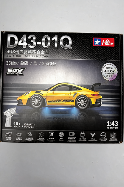 Skelton Edition Porsche 911 GTRS-2  1:43 Scale 4WD RC Drift Car