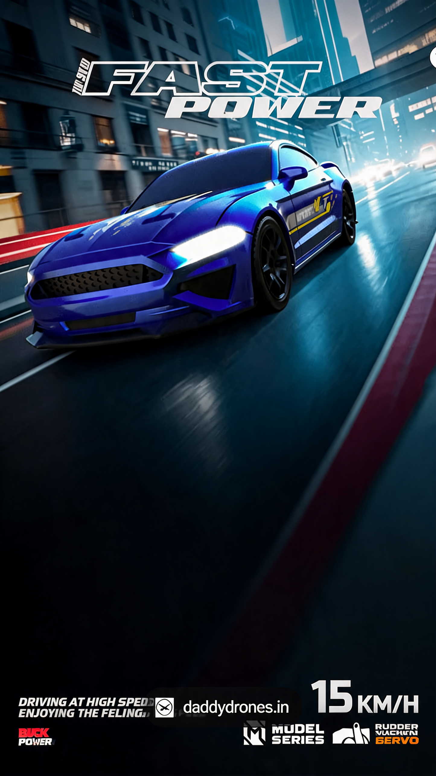 Mini Mustang 1:43 with Proportional Steering and Throttle